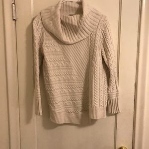 LL Bean Mixed Stitch Asymmetrical Sweater